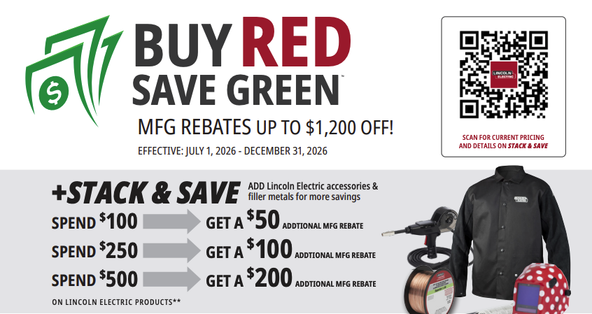 Buy Red Save Green Lincoln Electric Rebates