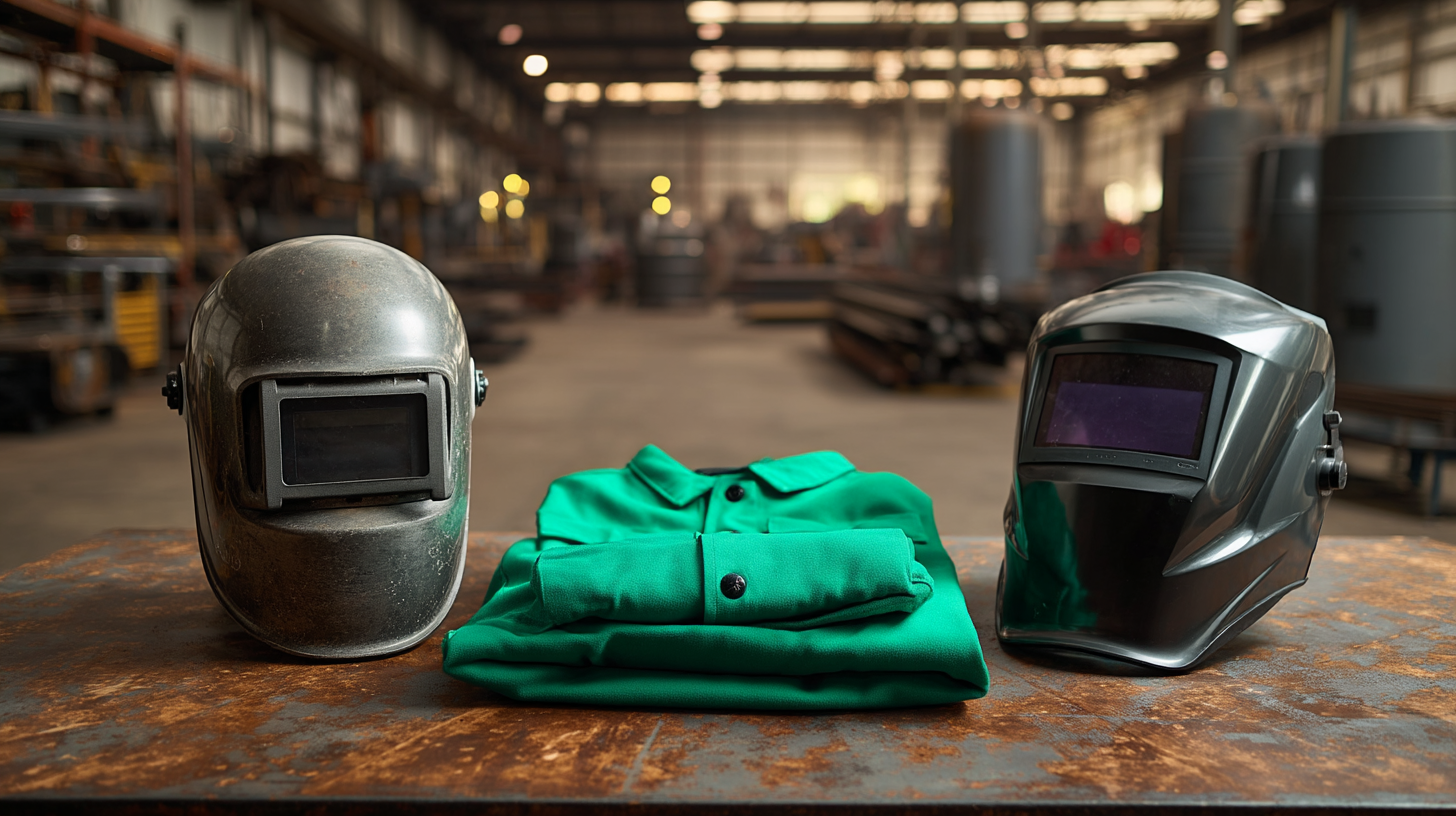Welding helmets and jackets