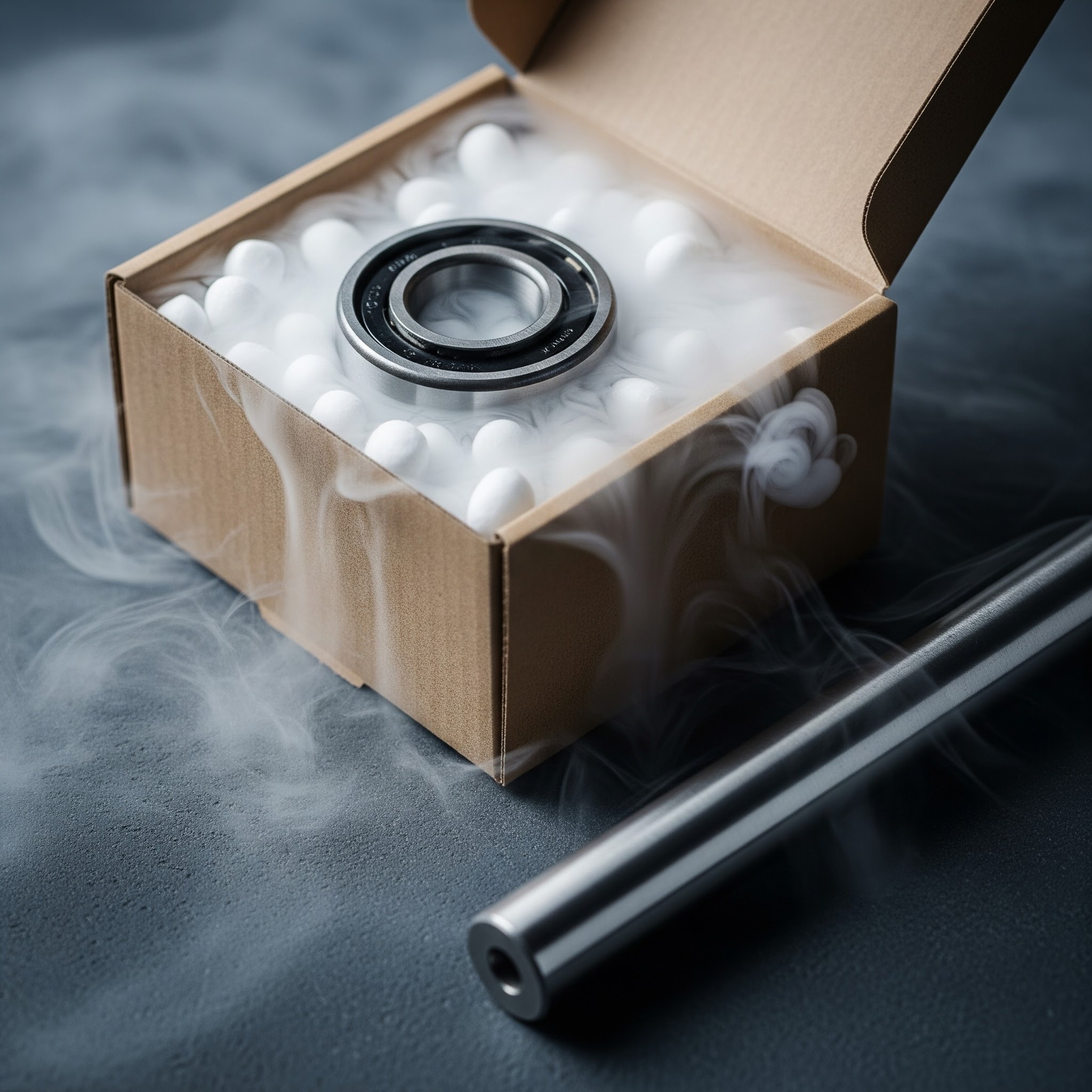 bearing in dry ice
